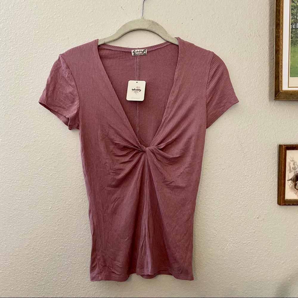 Rose pink Free People Intimately Tee